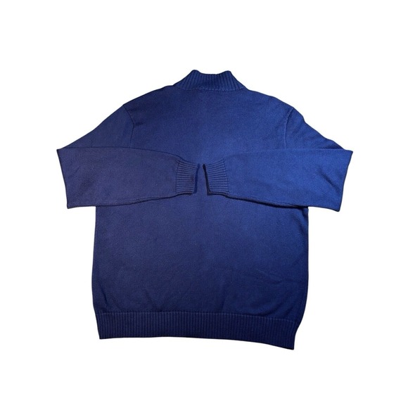 Polo Ralph Lauren  1/4 Zip Henley Sweater With Leather Tab And Logo  Size XXL - Picture 3 of 4